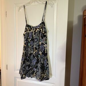 Free People Floral Spaghetti Strap Dress